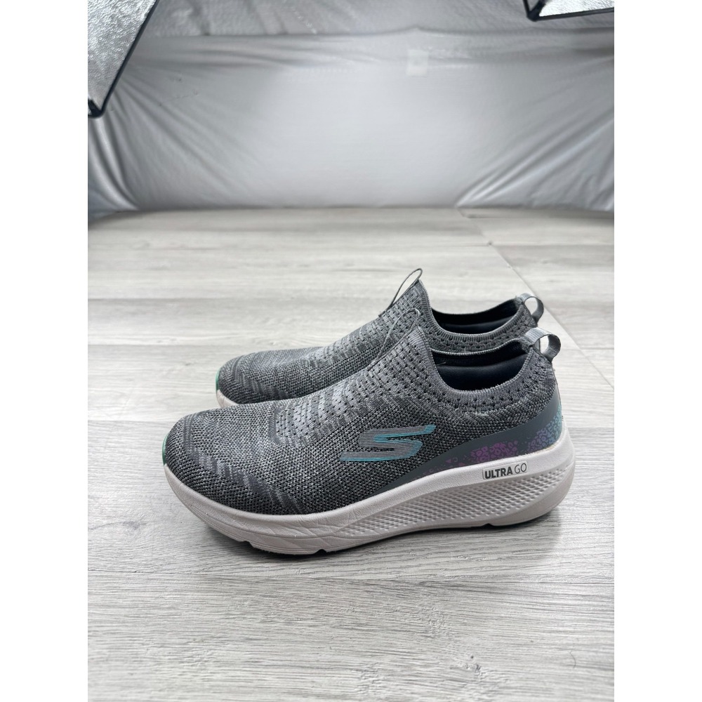 Skechers Go Run Elevate Womens Athletic Running Shoes Sneakers Gray  Size 7
